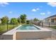 Relaxing pool with spacious patio and fenced backyard at 4032 Prairie Reserve Blvd, Orlando, FL 32824