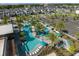 Aerial view of the community pool, showing its size and layout at 6080 High Seas Dr, Orlando, FL 32821