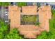 Complex aerial view, showing building layout and courtyard at 7350 Westpointe Blvd # 224, Orlando, FL 32835