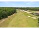 Scenic view of the lush green golf course adjacent to the property, offering a serene and picturesque backdrop at 7399 Gathering Ct, Reunion, FL 34747