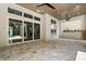 Spacious outdoor living space with wood ceiling and pool view at 7399 Gathering Ct, Reunion, FL 34747