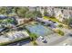 Aerial view showing a basketball court and surrounding community features at 8030 King Palm Cir, Kissimmee, FL 34747