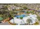 Aerial view of community pool and surrounding buildings at 8030 King Palm Cir, Kissimmee, FL 34747