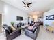 Bright living room with open floor plan at 8030 King Palm Cir, Kissimmee, FL 34747
