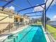 Relaxing screened pool and spa, perfect for outdoor enjoyment at 8030 King Palm Cir, Kissimmee, FL 34747