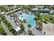 Aerial view of resort-style pool with water features at 9085 Yonath St, Orlando, FL 32827