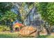 Large tortoise near greenhouse and dog house at 1120 Preserve Point Dr, Winter Park, FL 32789