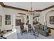 Spacious living room with high ceilings and views to formal dining area at 1120 Preserve Point Dr, Winter Park, FL 32789