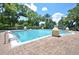 Resort-style pool with brick patio and lounge chairs at 1120 Preserve Point Dr, Winter Park, FL 32789