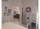 Bedroom view into open doorway into living room at 2122 King Richards Ct, Orange City, FL 32763