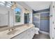 Bathroom with double vanity and shower/tub combo at 2229 Earleaf Ct, Longwood, FL 32779