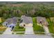 Aerial view of three homes with surrounding landscape at 3621 Daydream Pl, Saint Cloud, FL 34772