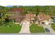 Aerial view of two-story townhouses near a pond at 545 Brown Pelican Dr, Daytona Beach, FL 32119