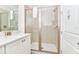 Bathroom with vanity and walk-in shower at 8019 Knee Deep Rd, Kissimmee, FL 34747