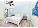 King bedroom with private balcony and water view at 8019 Knee Deep Rd, Kissimmee, FL 34747