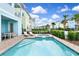 Private pool and spa with patio furniture at 8019 Knee Deep Rd, Kissimmee, FL 34747
