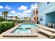Private pool and spa with patio area for relaxing at 8019 Knee Deep Rd, Kissimmee, FL 34747