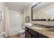 Bathroom with granite vanity and tub/shower at 8145 Roseville Blvd, Davenport, FL 33896