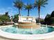 The Fountains community entrance with a water feature and signage at 8145 Roseville Blvd, Davenport, FL 33896