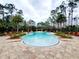 Relaxing community pool with surrounding patio and lush landscaping at 8145 Roseville Blvd, Davenport, FL 33896