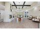 Elegant clubhouse lobby with fireplace and seating at 8145 Roseville Blvd, Davenport, FL 33896