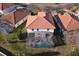 Aerial view showcasing a home with private pool and screened enclosure at 133 Summer Place Loop, Clermont, FL 34714