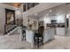 Open concept kitchen with large island, granite countertops and stainless steel appliances at 1437 Pecos Dr, Ormond Beach, FL 32174