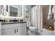 Modern bathroom with updated vanity, bathtub, and shower at 16750 Sanctuary Dr, Winter Garden, FL 34787