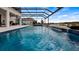 Luxury pool with spa and covered patio at 16750 Sanctuary Dr, Winter Garden, FL 34787