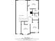 Second floor plan showcasing two bedrooms, two bathrooms and a hallway at 204 Paloma Dr, Davenport, FL 33837
