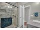 Updated bathroom with walk-in shower and tile at 223 Royal Oaks Cir, Longwood, FL 32779
