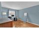 Home office with wood floors and built-in desk at 223 Royal Oaks Cir, Longwood, FL 32779