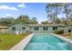 Refreshing swimming pool view from the back of the house at 223 Royal Oaks Cir, Longwood, FL 32779