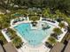 Resort-style pool with lush landscaping at 2641 Tranquility Way, Kissimmee, FL 34746