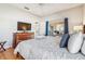 Spacious main bedroom with sliding glass doors to the patio at 305 Therese St, Davenport, FL 33897