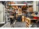 Unfinished basement area with storage and attic access at 672 Cordoba Dr, Davenport, FL 33837