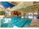 Indoor swimming pool with multiple lap lanes at 672 Cordoba Dr, Davenport, FL 33837