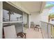 Private balcony with patio furniture, offering ocean views at 815 Ocean Shore Blvd # U9A, Ormond Beach, FL 32176
