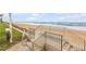 Steps leading from the community to the sandy beach at 815 Ocean Shore Blvd # U9A, Ormond Beach, FL 32176