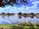 Scenic view of community with a tranquil pond and fountain, reflecting the blue sky and lush greenery at 9025 Savannah Julip Ln, Orlando, FL 32832