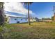 Large backyard, view of back of house, grass at 128 Academy Ave, Sanford, FL 32771