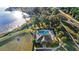 Aerial view of community pool and clubhouse at 16719 Sanctuary Dr, Winter Garden, FL 34787