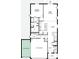 Detailed floor plan showcasing the layout of the first floor of the home at 1696 Andover Ridge Dr, Deland, FL 32720