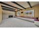 Living room with brick fireplace and wood paneled ceiling at 1720 Algonquin Trail, Maitland, FL 32751