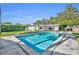 Inviting rectangular pool with concrete decking at 1720 Algonquin Trail, Maitland, FL 32751