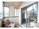 Private balcony with patio furniture and sliding glass door at 2924 Antique Oaks Cir # 46, Winter Park, FL 32792