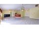 Open living and kitchen area with tile floors at 3917 Derby Dr, Lakeland, FL 33809