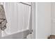 Simple bathroom with shower and tub at 394 Singing Tree Ln, Winter Springs, FL 32708