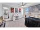 Bright bedroom with ensuite bathroom and desk at 394 Singing Tree Ln, Winter Springs, FL 32708