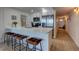Updated kitchen featuring a breakfast bar and stainless steel appliances at 5203 S Atlantic Ave # 815B, New Smyrna Beach, FL 32169